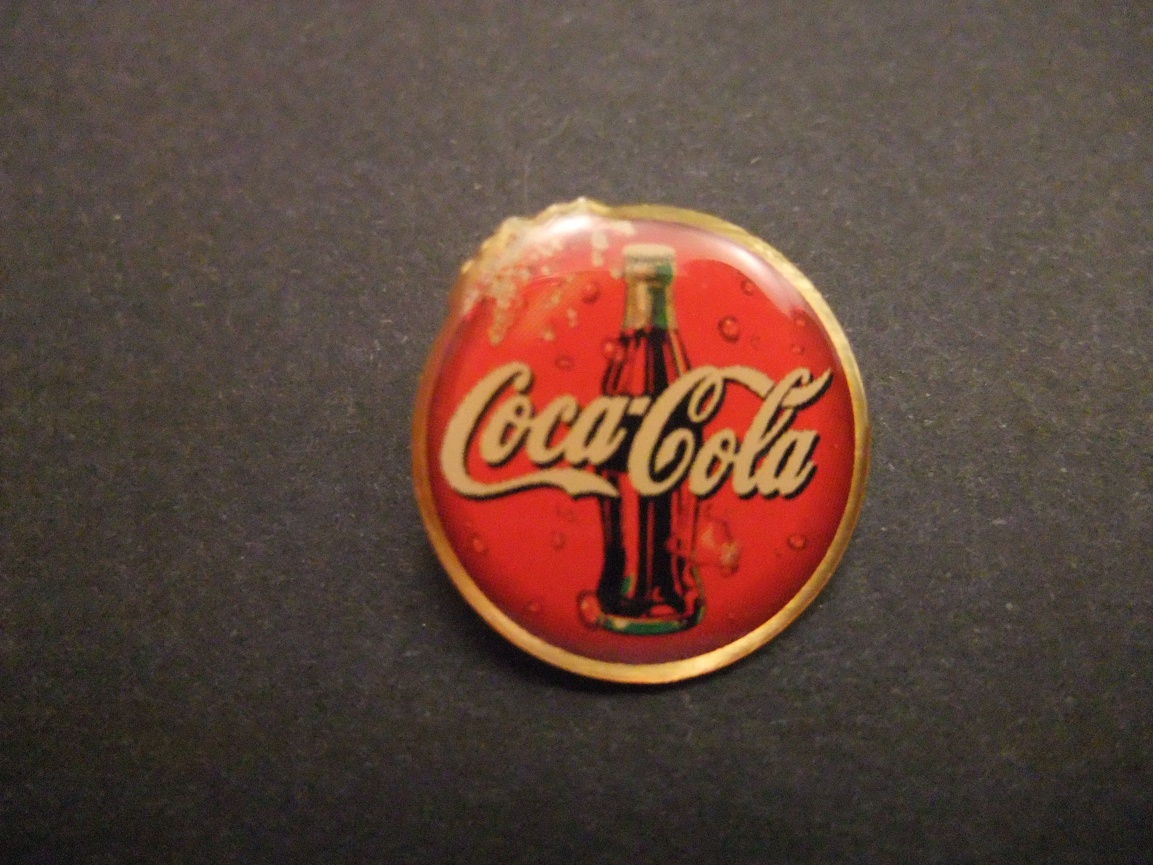 Coca Cola flesje met logo bruisend